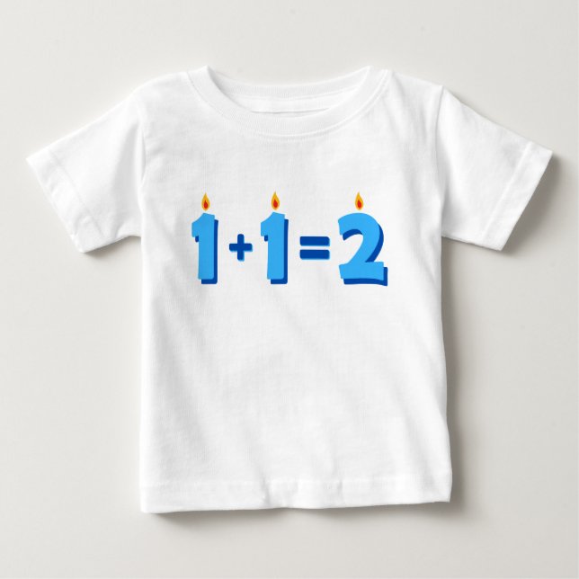 Two Blue 2nd Birthday Baby Boy T-Shirt (Front)
