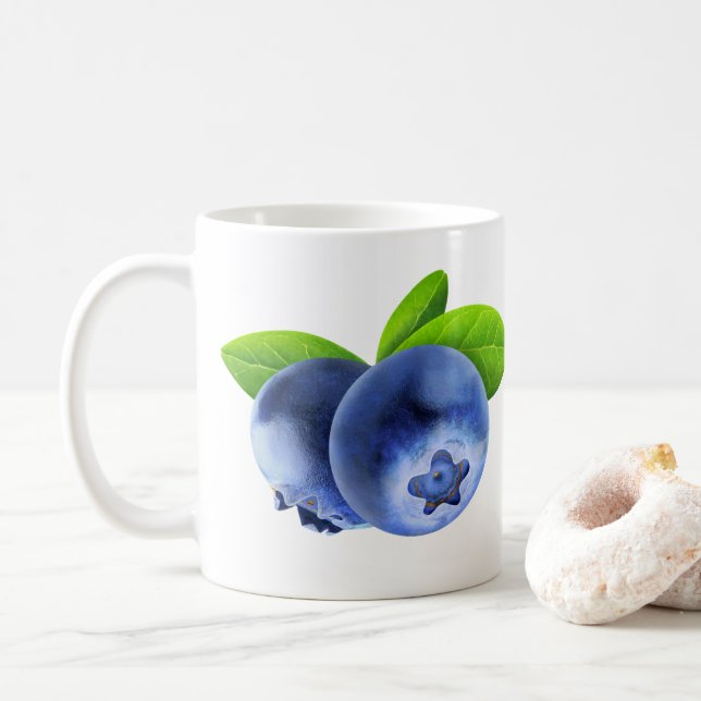 Two blueberries coffee mug (With Donut)