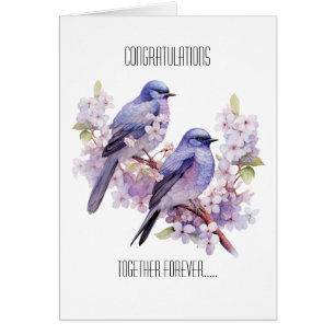 Two Bluebirds Love Wedding