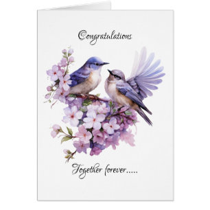 Two Bluebirds Love Wedding