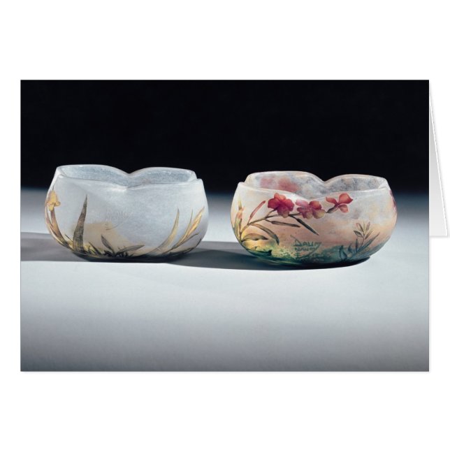 Two bowls by Daum, Nancy, France (Front Horizontal)