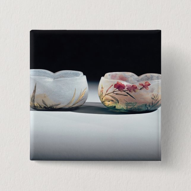 Two bowls by Daum, Nancy, France 15 Cm Square Badge (Front)