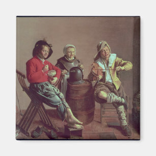 Two Boys and a Girl Making Music, 1629 Magnet