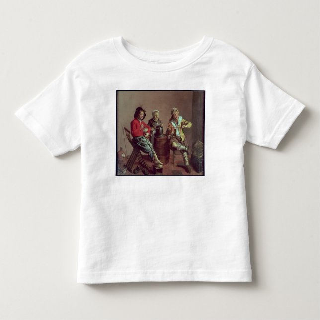 Two Boys and a Girl Making Music, 1629 Toddler T-Shirt (Front)