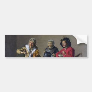 Two Boys and a Girl Making Music (Musicians) Bumper Sticker
