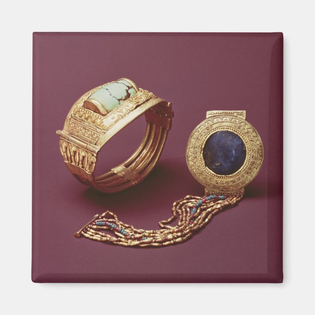 Two bracelets, from the Tomb of Tutankhamun Magnet (Front)