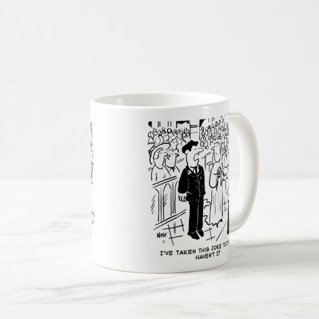 Two Bridegroom Theme Cartoons. Coffee Mug (Front Right)