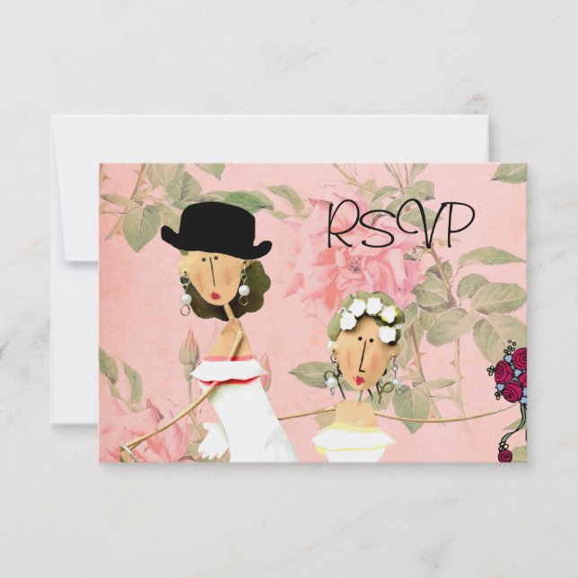 Two Brides RSVP Card (Front)