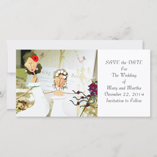 Two Brides Save the Date (Front)