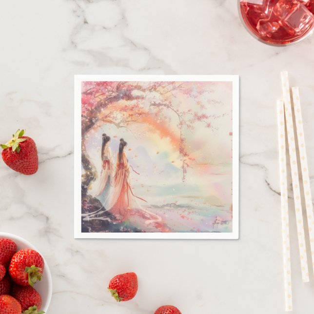 Two Brides Wedding Napkin (Insitu)