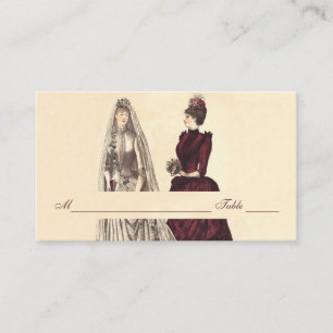 Two Brides Wedding Vintage Place Card