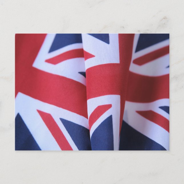 two British flags postcard (Front)