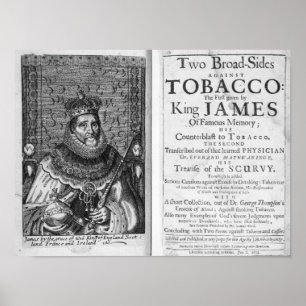 'Two Broadsides Against Tobacco Poster