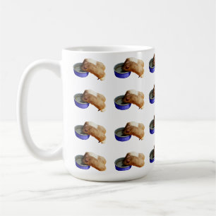 Two Brown And White Guinea Pigs,    Coffee Mug