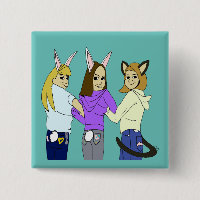 Two bunnies and a kitty