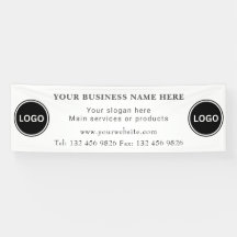Two Business Logo Contact Information Editable