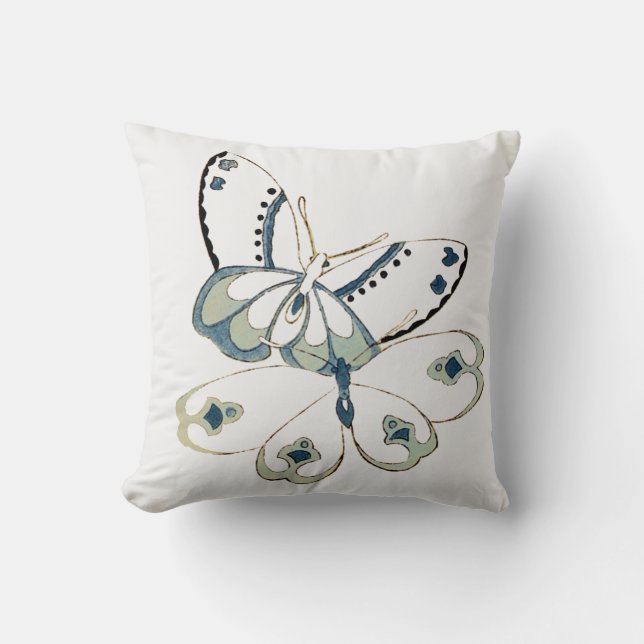 Two Butterflies Cushion (Front)