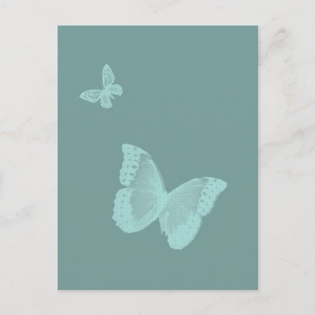 Two Butterflies Postcard (Front)