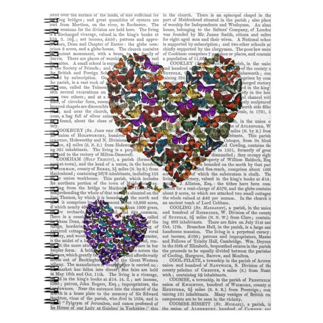 Two Butterfly Hearts Notebook (Front)