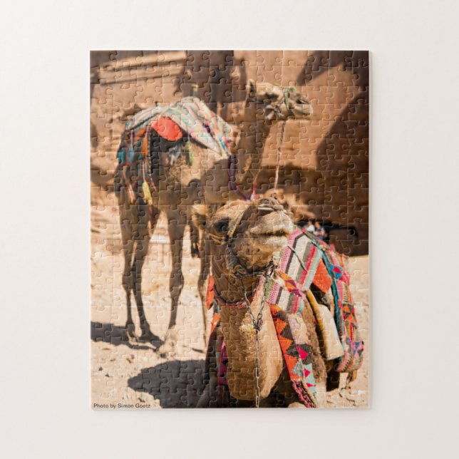 Two Camels Egypt Jigsaw Puzzle (Vertical)