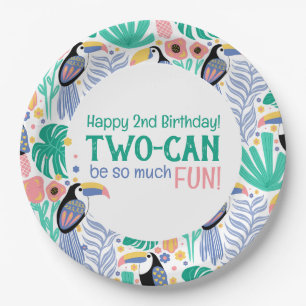 TWO-CAN Be So Much Fun, Birthday Paper Plate