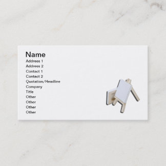 Two Canvas Easel Business Card