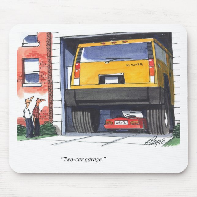 Two Car Garage Mouse Pad (Front)