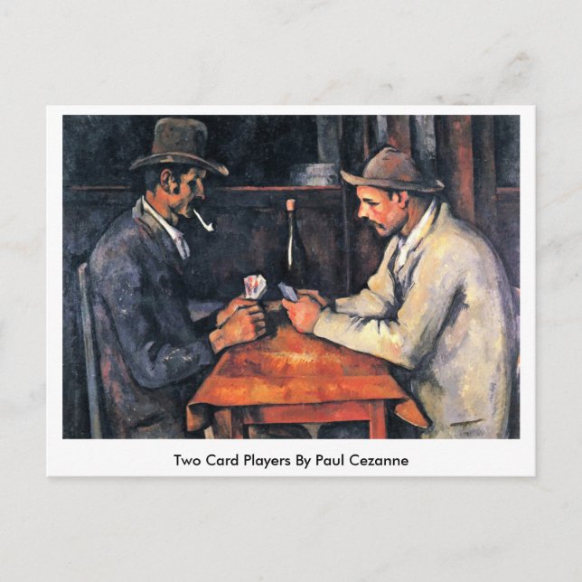 Two Card Players By Paul Cezanne (Front)