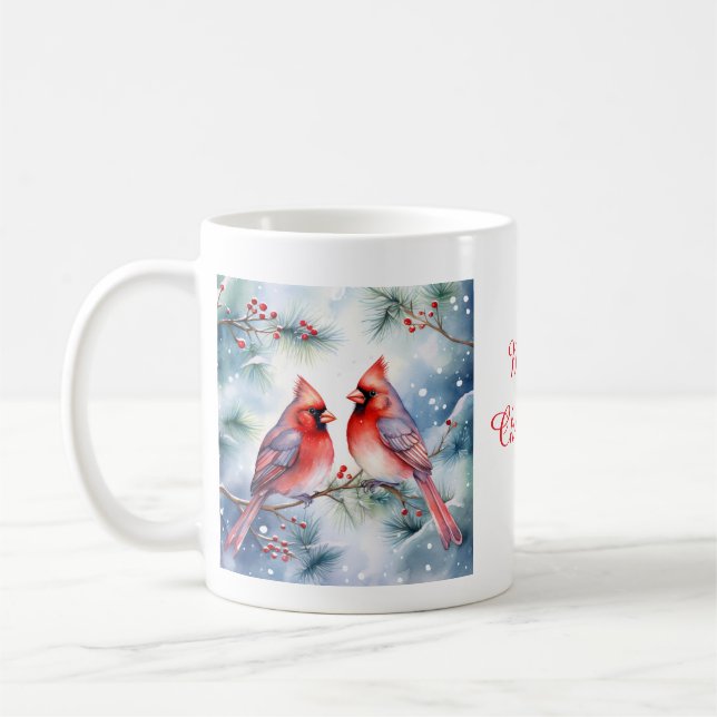 Two Cardinals Coffee Mug (Left)