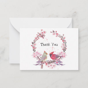 Two Cardinals Thank You Card