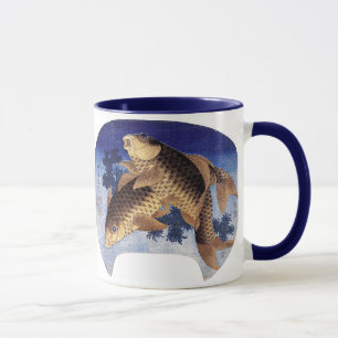 Two Carps, Hokusai Mug