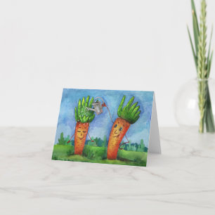 "Two Carrots" Card