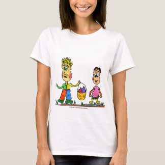 Two cartoon characters with basket of bread. T-Shirt