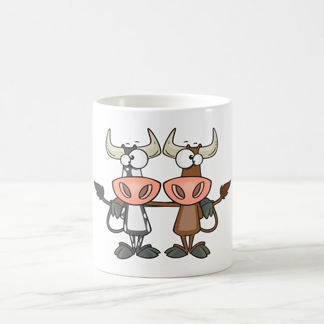 Two Cartoon Cows Coffee Mug (Creator Uploaded)