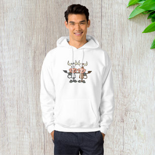 Two Cartoon Cows Hoodie