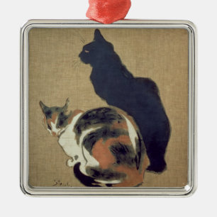 Two Cats, 1894 Metal Tree Decoration