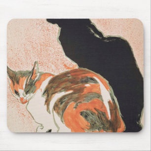 Two Cats By Theophile Alexandre Steinlen Mouse Pad
