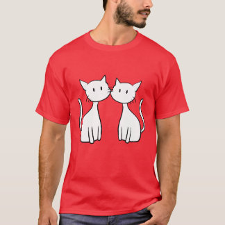 two cats friends cute friends T-Shirt