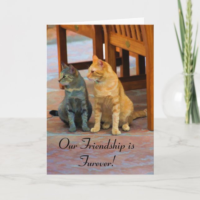 Two Cats Holiday Card (Front)