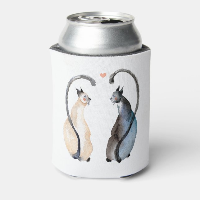 Two Cats in Love Can Cooler (Can Back)