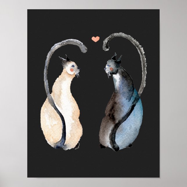 Two Cats in Love Poster (Front)