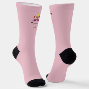 Two Cats In Love Sunset Lesbian Flag Socks