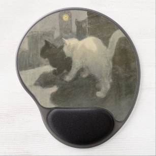 Two Cats On The Roof gel mouse pad