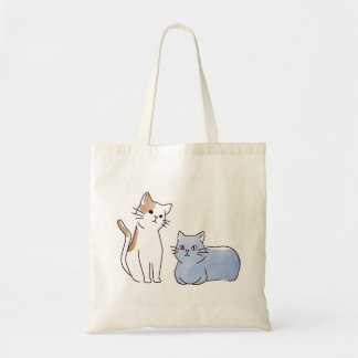 Two cats tote bag