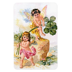 Two Charming Butterfly Children Magnet