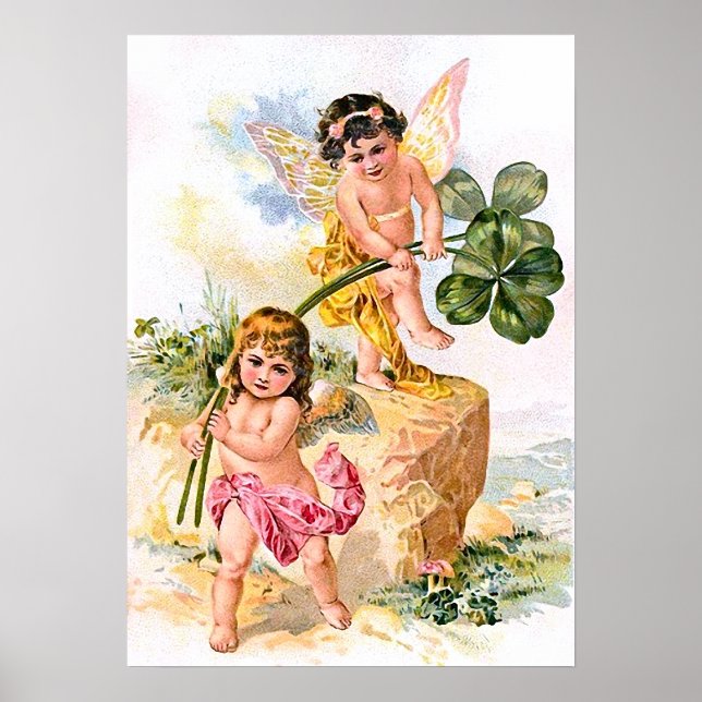 Two Charming Butterfly Children Poster (Front)