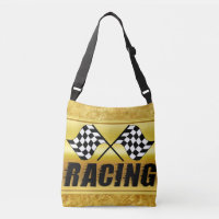 Two chequered racing flags for the competition win