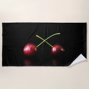 Two Cherries btcna Beach Towel
