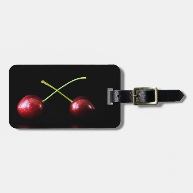 Two Cherries cd ltcnm Luggage Tag (Front Horizontal)
