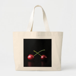 Two Cherries jtcnm Large Tote Bag